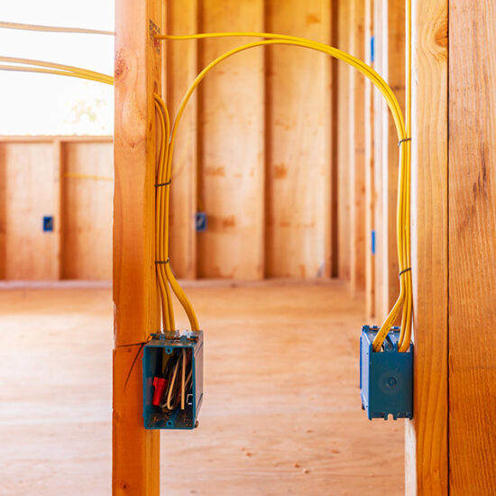 New home electrical rough-in in the Flathead Valley